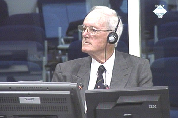 Richard Wright, witness at the Ratko Mladic trial