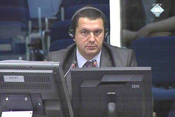 Dušan Janc, witness at the Ratko Mladic trial
