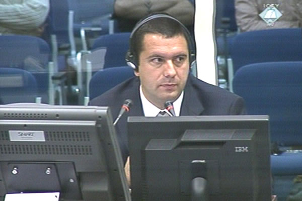 Dušan Janc, witness at the Ratko Mladic trial