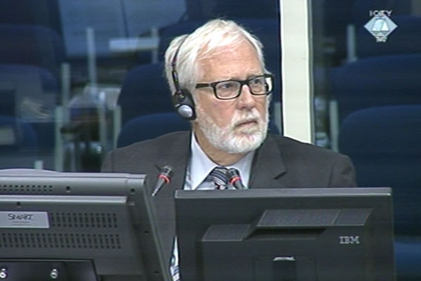 Robert Donia, witness at the Ratko Mladic trial