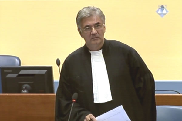 Branko Lukic, defence attorney of Ratko Mladic