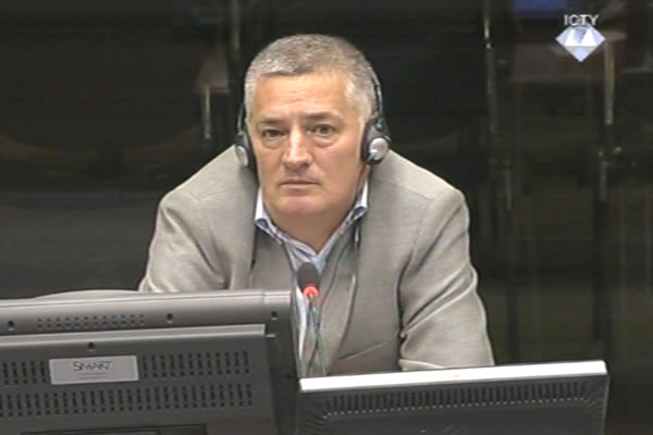 Milomir Soja, witness at the Ratko Mladic trial