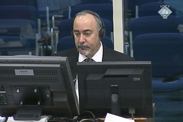 Richard Butler, witness at the Ratko Mladic trial