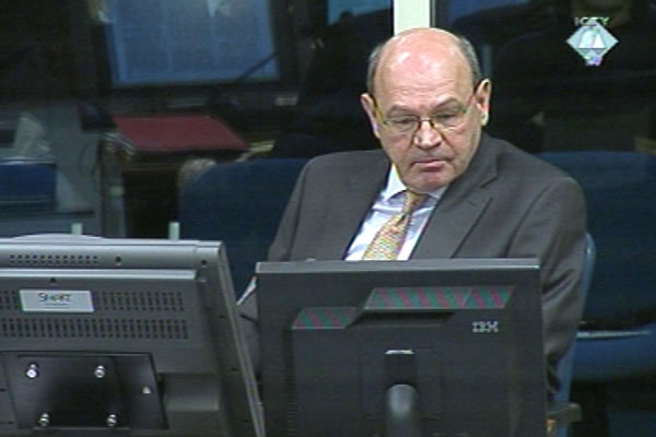 John Zametica, witness at the Radovan Karadzic trial