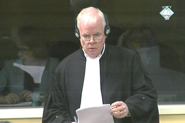 Dermot Groome, prosecutor at the Ratko Mladic trial
