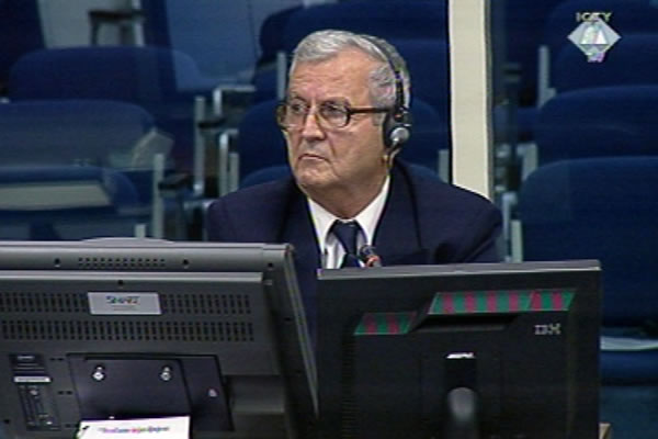 Milenko Todorovic, witness at the Ratko Mladic trial