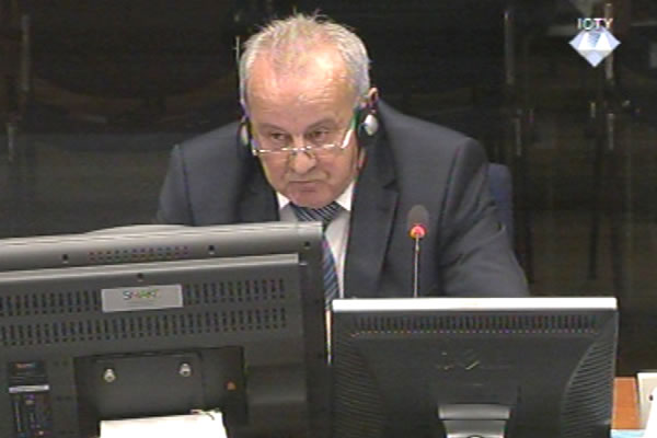 Milorad Sajic, witness at the Radovan Karadzic trial