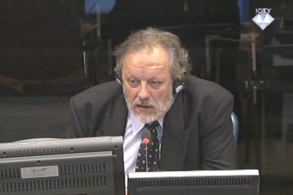 Miroslav Toholj, witness at the Radovan Karadzic trial