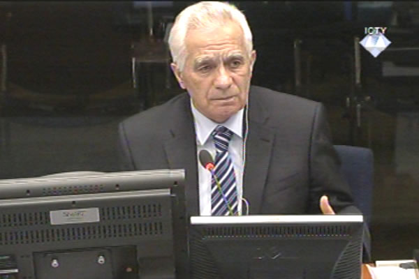 Momcilo Krajisnik, witness at the Radovan Karadzic trial