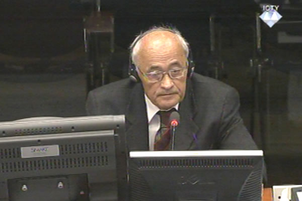 Nikola Erceg, witness at the Radovan Karadzic trial