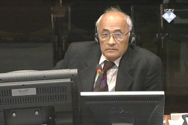 Nikola Erceg, witness at the Radovan Karadzic trial