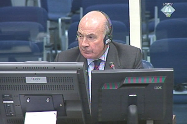 Richard Dannatt, witness at the Ratko Mladic trial