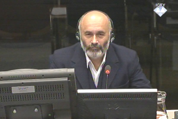 Boro Tadic, witness at the Radovan Karadzic trial