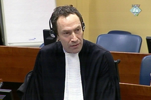 Chris Gosnell, defence attorney of Goran Hadzic