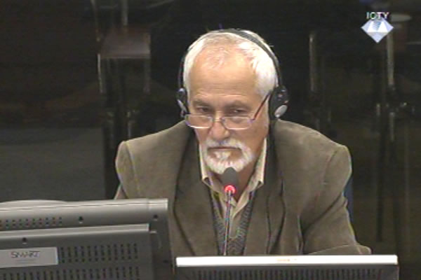Milos Bojinovic, witness at the Radovan Karadzic trial