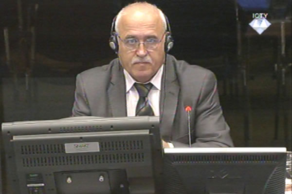 Rajko Kalabic, witness at the Radovan Karadzic trial