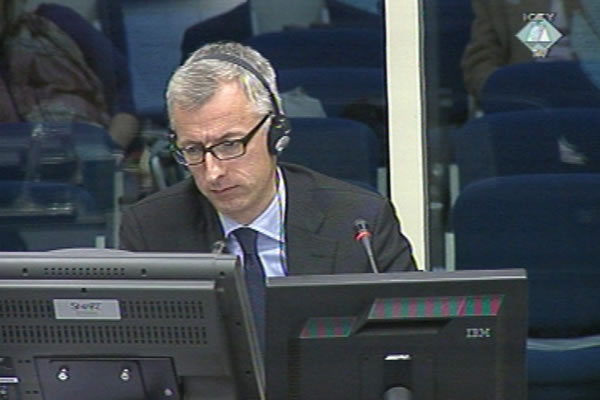 Reynaud Theunens, witness at the Ratko Mladic trial