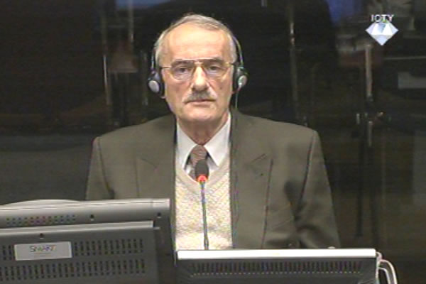 Vidoje Blagojevic, witness at the Radovan Karadzic trial