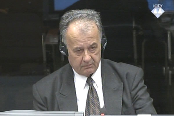 Jovan Kevac, witness at the Radovan Karadzic trial