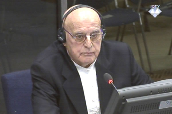 Ljubisa Beara, witness at the Radovan Karadzic trial