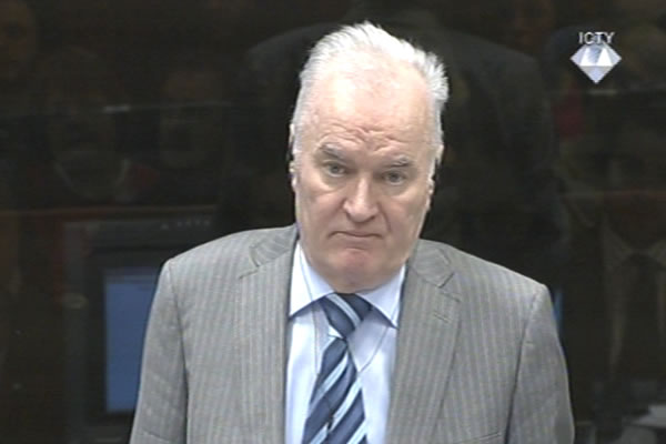 Ratko Mladic, witness at the Radovan Karadzic trial