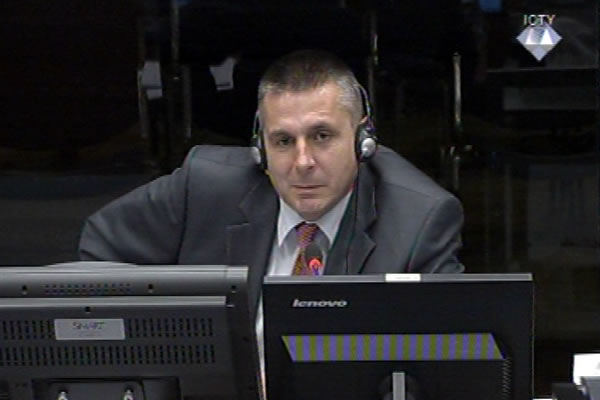 Jovan Sarac, witness at the Radovan Karadzic trial