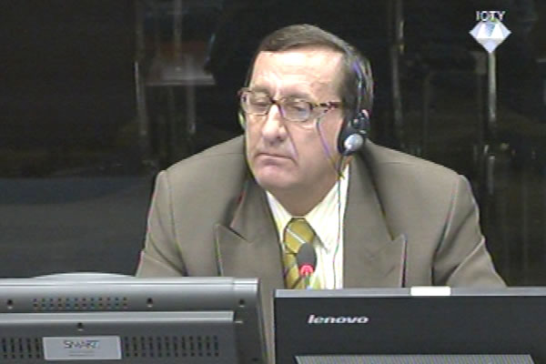 Mitar Rasevic, witness at the Radovan Karadzic trial
