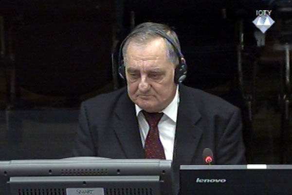Slobodan Jurisic, witness at the Radovan Karadzic trial