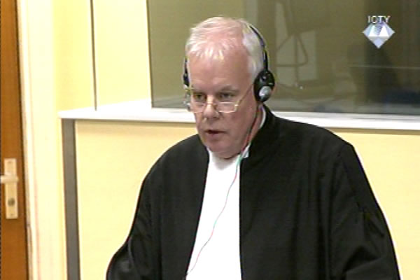 Dermot Groome, prosecutor at the Ratko Mladic trial