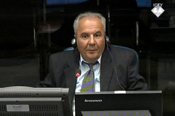 Stevan Veljovic, defence witness at Rako Mladic trial