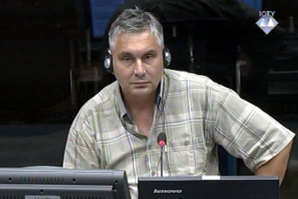 Dragan Milanovic, defence witness at Rako Mladic trial