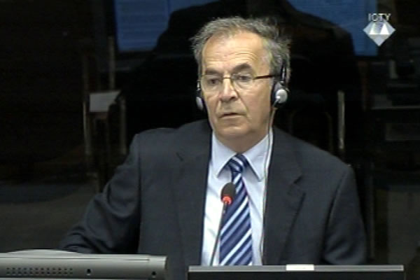 Milan Pejic, defence witness at Rako Mladic trial