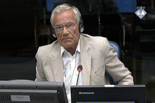 Milutin Vujičić, defence witness at Rako Mladic trial