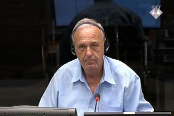 Zoran Kovacevic, defence witness at Rako Mladic trial