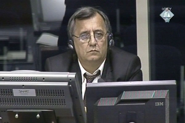 Borivoj Milinkovic, defence witness at Goran Hadzic trial