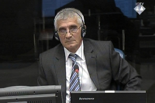Stojan Dzino, defence witness at Rako Mladic trial