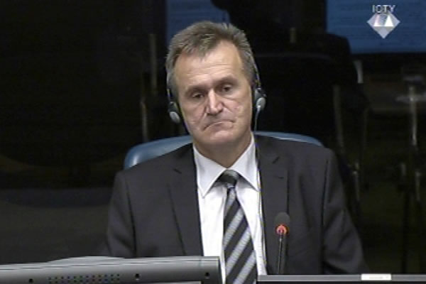 Milenko Jankovic, defence witness at Rako Mladic trial