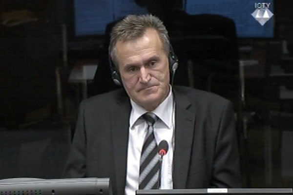 Milenko Jankovic, defence witness at Rako Mladic trial