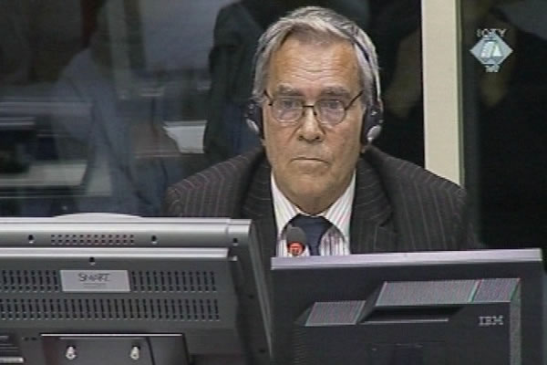 Obrad Bubic, defence witness at Rako Mladic trial