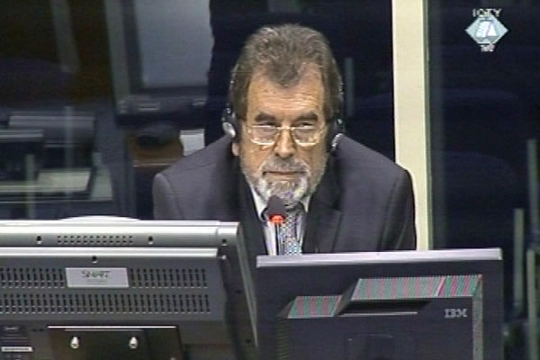 Savo Strbac, defence witness at Goran Hadzic trial