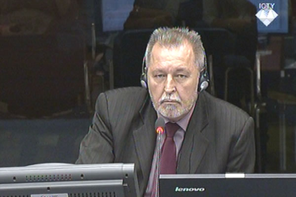 Dusko Corokalo, defence witness at Rako Mladic trial