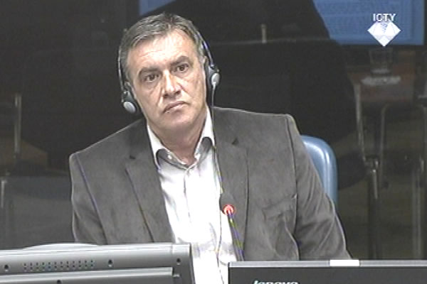 Snjezan Lalovic, defence witness at Rako Mladic trial