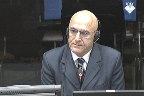 Rato Runjevac, defence witness at Rako Mladic trial