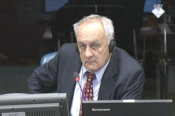 Vojo Kupresanin, defence witness at Rako Mladic trial