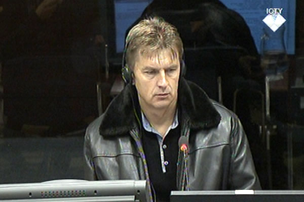 Zarko Cvijic, defence witness at Rako Mladic trial