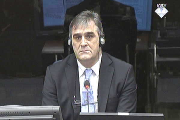 Milenko Stanic, defence witness at Rako Mladic trial