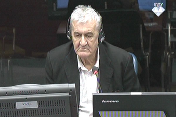 Slavisa Sabljic, defence witness at Rako Mladic trial