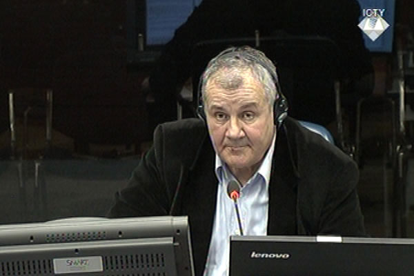 Milorad Zoric, defence witness at Rako Mladic trial