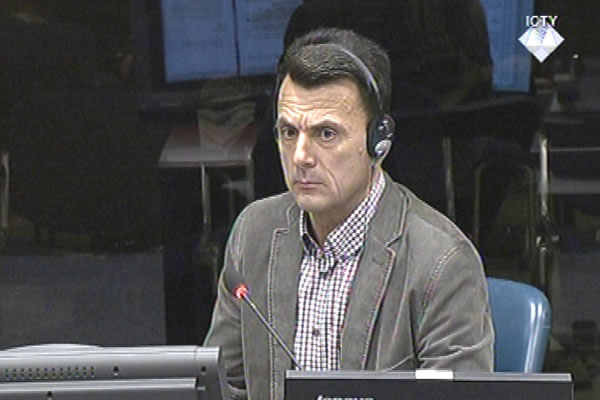 Milenko Jevdjevic, defence witness at Rako Mladic trial