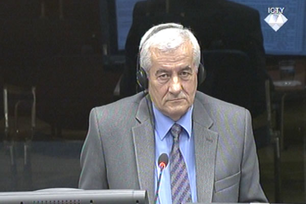 Rade Javoric, defence witness at Rako Mladic trial